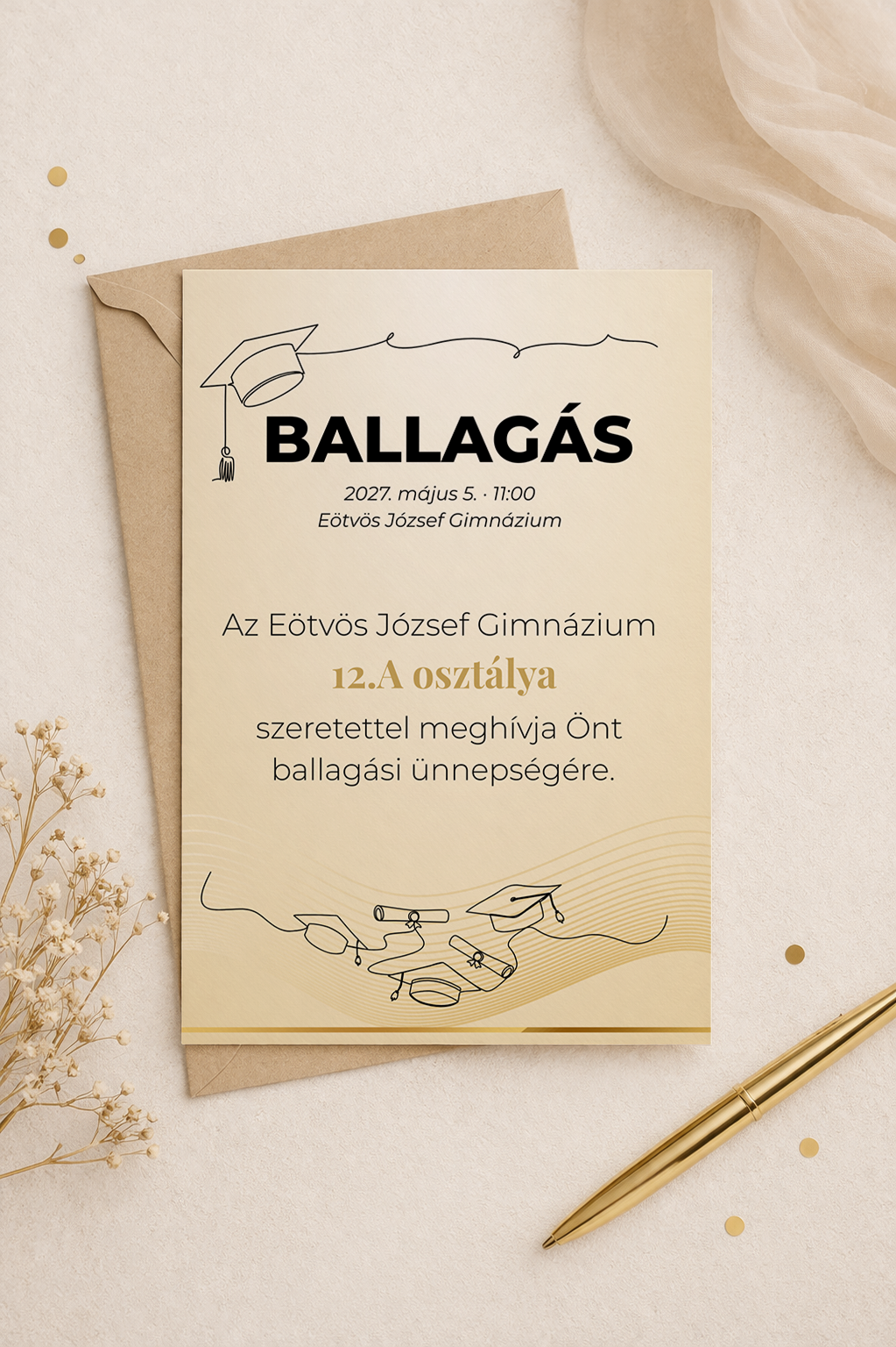 Egyedi meghívó design